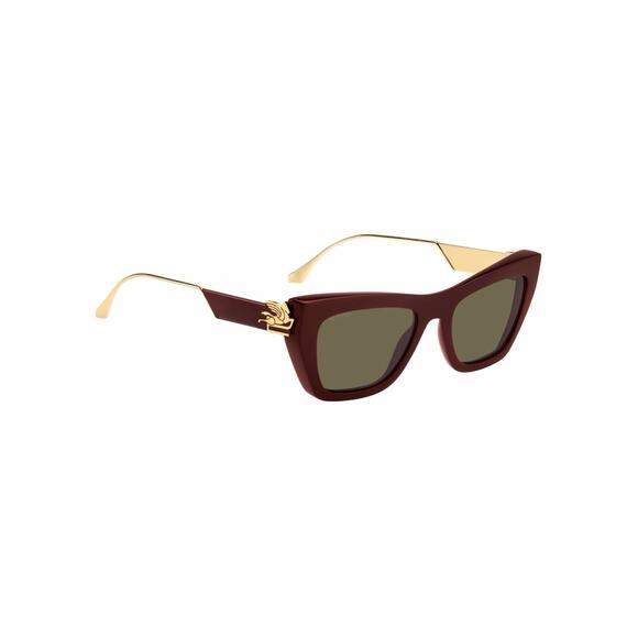 NEW!!! Etro ETRO0028/S 0LHFQT Plum Cat-Eye Sunglasses with Gold Detail Authentic main image 12